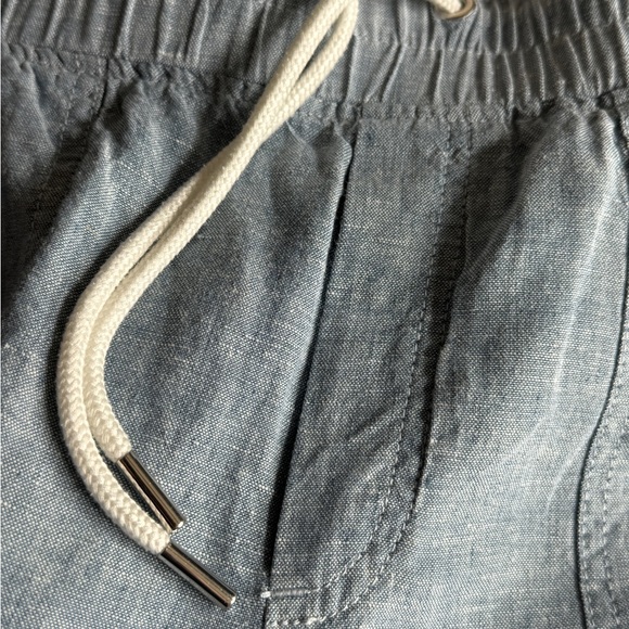 Athleta Cabo Linen Jogger Chambray Texture Size 8 TALL - Picture 13 of 16